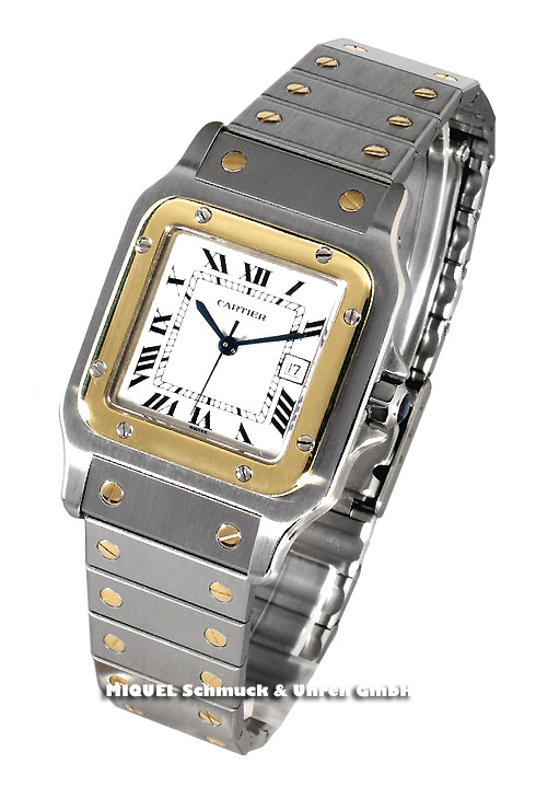 Cartier Santos Automatic stainless steel and gold