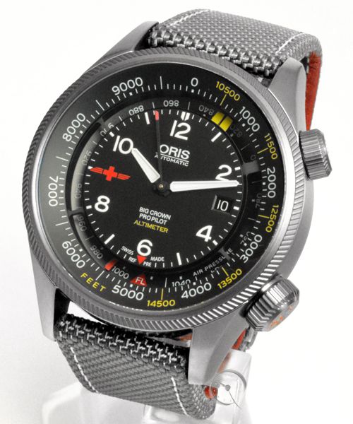 Oris Big Crown ProPilot Altimeter with meter-scale REGALimited Edition with feet scala 