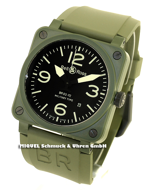 Bell and Ross Aviation BR03 Military Ceramic