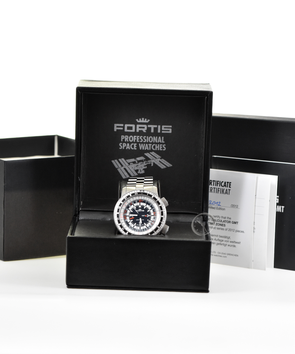 Fortis B-47 Calculator GMT 3 timezones - limited Edition no. 2012 from 2012