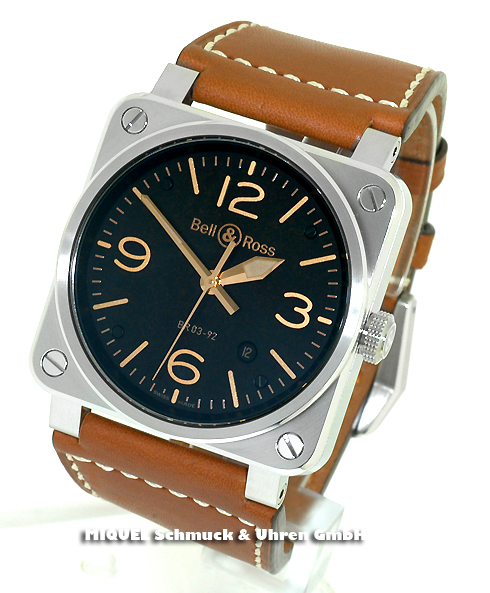 Bell and Ross Aviation BR03-92 golden Heritage