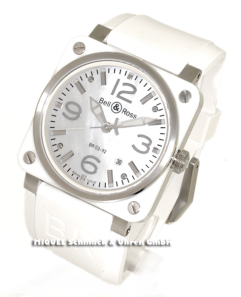 Bell and Ross Aviation BR03 White Ceramic