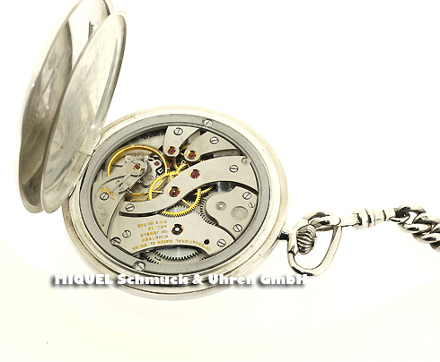 IWC Savonette-pocket watch in 925/000 silver with original IWC watch chain