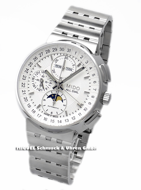 Mido All Dial Moonphase Chronograph - Free Gift for You as VIP customer: A Mido Cap