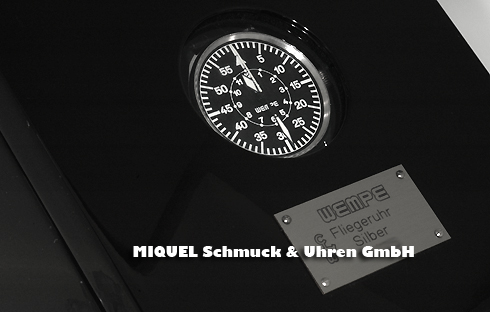 Wempe pilot watch in massive silver limited to 125 items