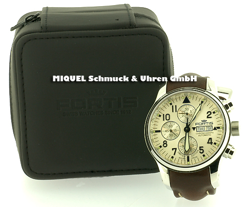 Fortis F-43 Silver Line pilot chronograph automatic - Limited edition