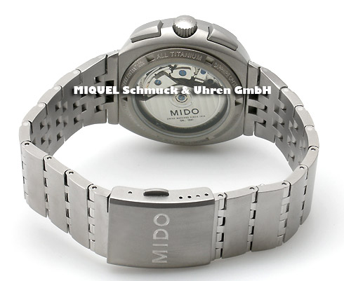 Mido All Dial Chronometer Chronograph in titanium