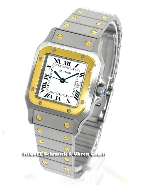 Cartier Santos Automatic stainless steel and gold
