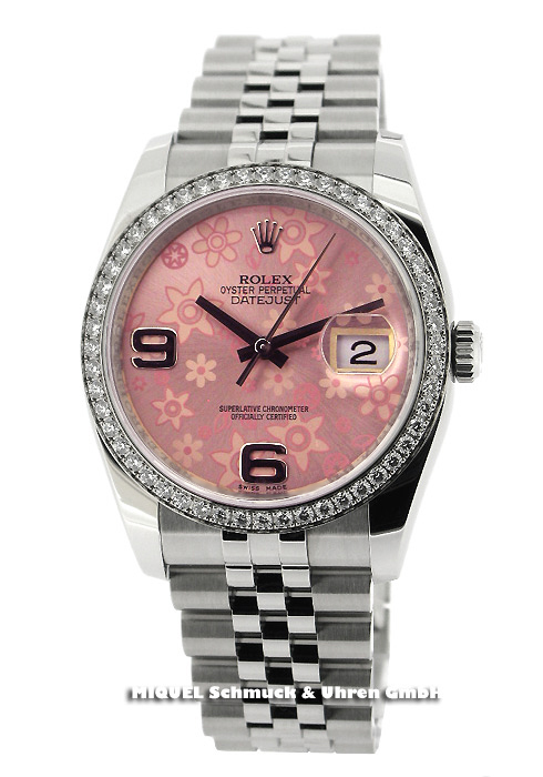 Rolex Datejust Rolesor automatic Chronometer with diamondluenette