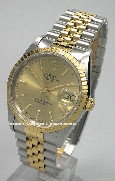 Rolex Date Just Chronometer in 750er Gold und Edelstahl