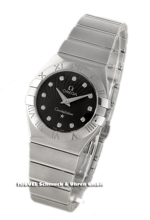 Omega Constellation Lady with diamond gemmed dial