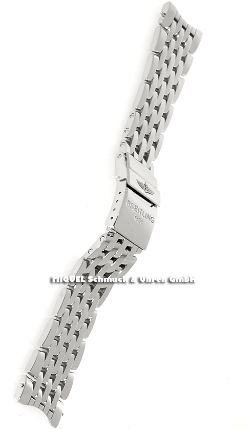 Breitling Navitimer stainless steel watchstrap 24 mm
