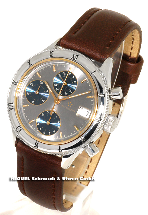 Eterna Matic anniversary Chronograph in steel and gold - limited