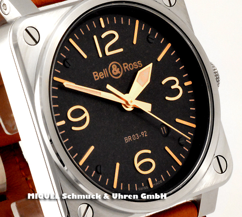 Bell and Ross Aviation BR03-92 golden Heritage