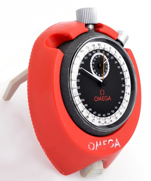Omega stopwatch with additional bracket