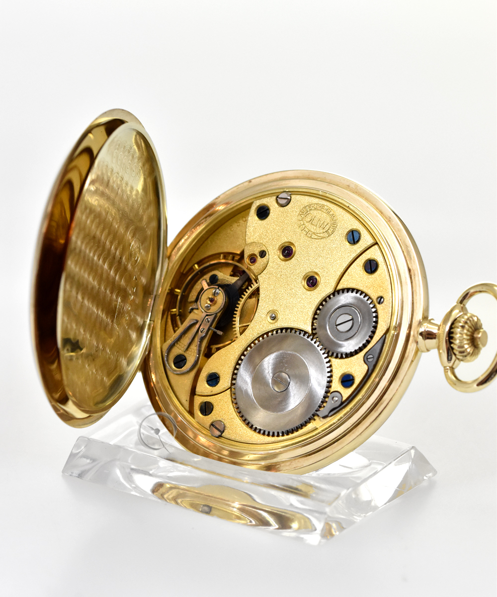 Glashütte Lange 14k Gold Savonnette pocketwatch