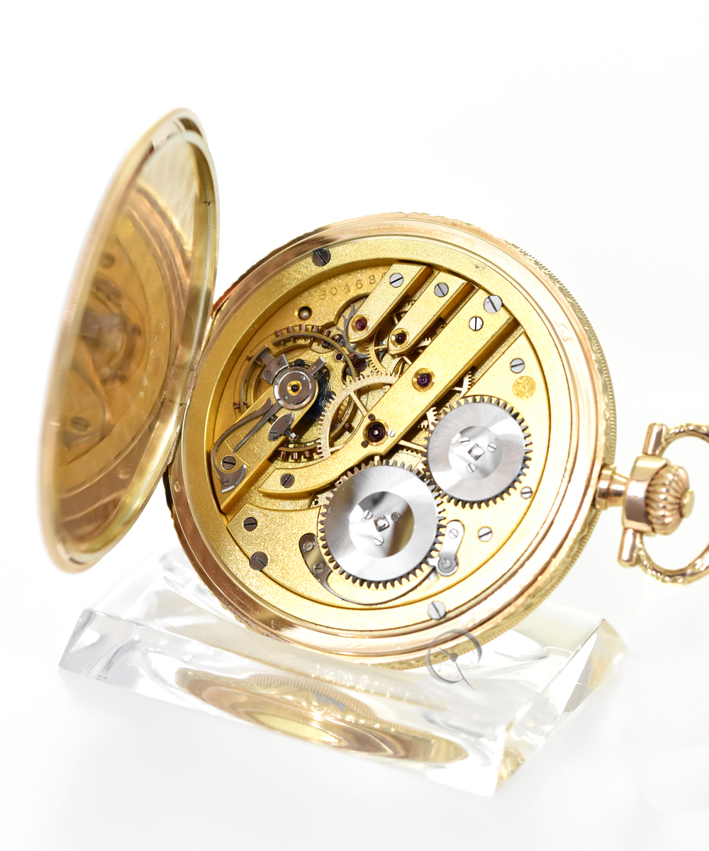 IWC 14k Gold Savonnette Pocket Watch 