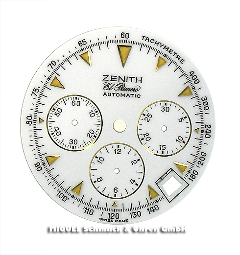 Zenith dial with dates ring for Zenith Rainbow El Primero Chronograph