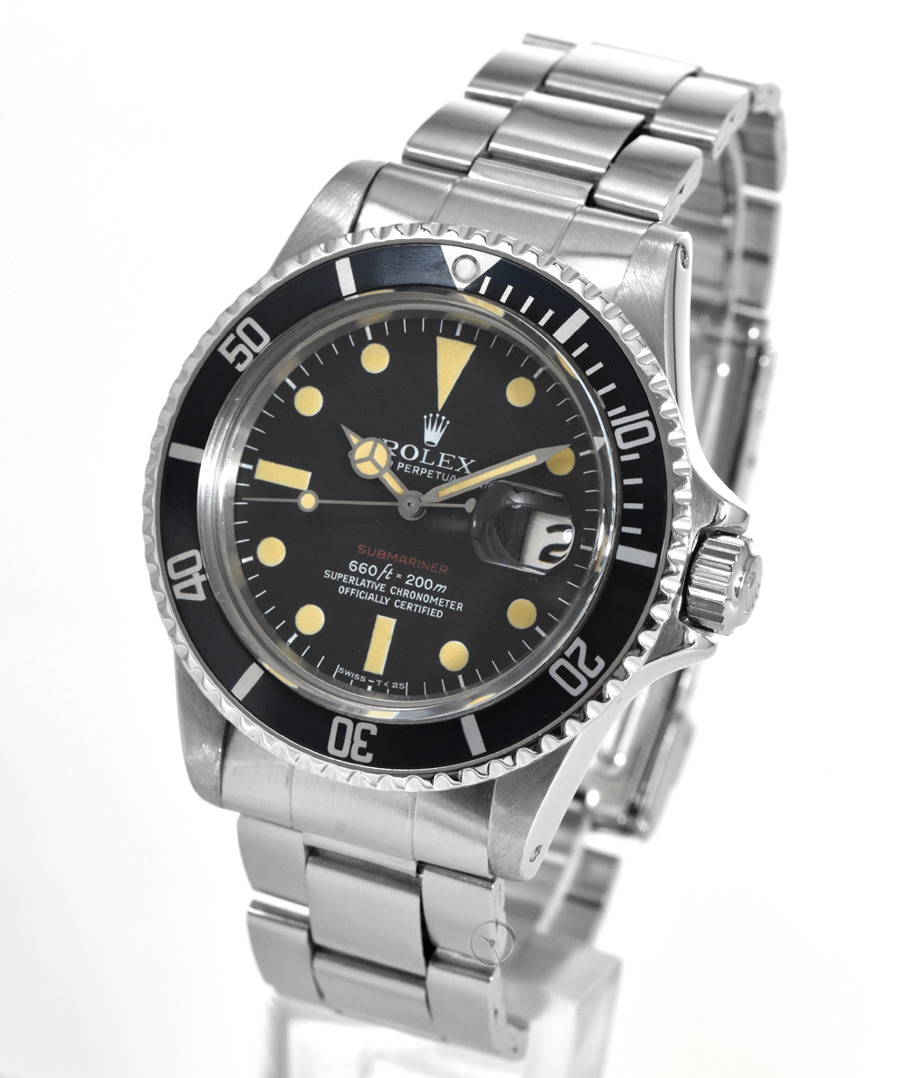 Rolex Submariner Date Ref. 1680  red writing dial and hands Trizium