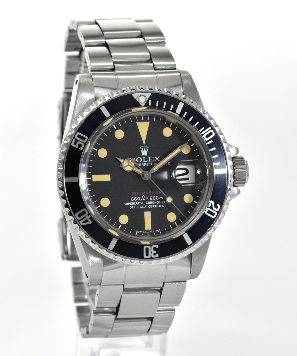 Rolex Submariner Date Ref. 1680  red writing dial and hands Trizium