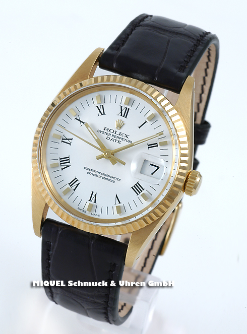 Rolex Oyster Perpetual Date yellow gold