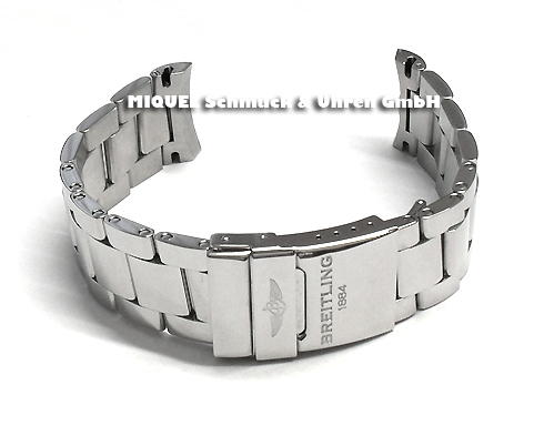 Breitling Professional III stainless steel watchstrap 22 mm