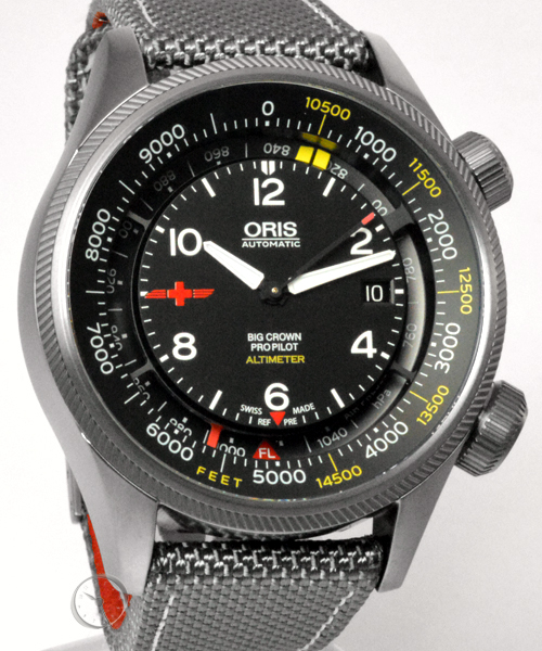 Oris Big Crown ProPilot Altimeter with meter-scale REGALimited Edition with feet scala 