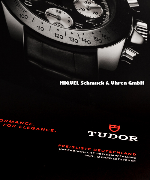 Tudor Booklet inkl. Preisliste Deutschland August 2010