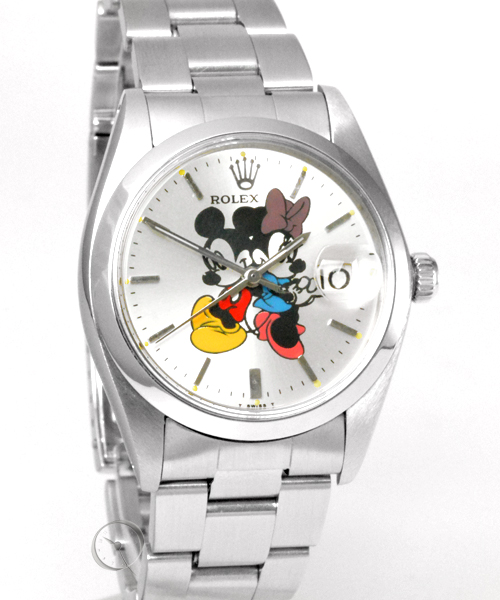 Rolex Oysterdate Precision "Refinish dial with Mickey Mouse print"