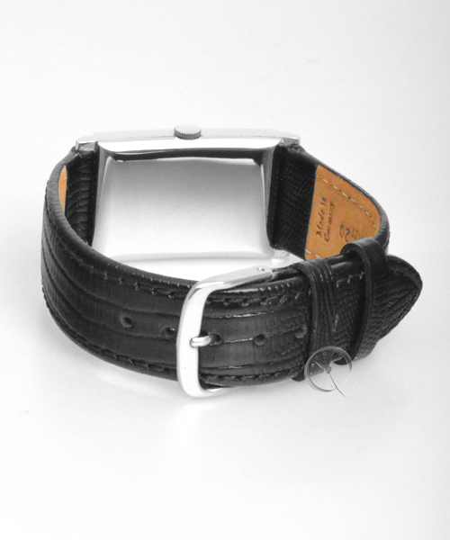 Omega Rectangular winding by hand with decentral second