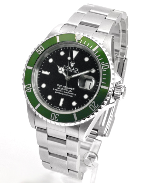 Rolex Submariner Date Ref. 16610 including a second aftermarket bezel insert in green