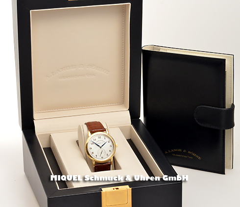 A. Lange and sons 1815 manual winding in 750er yellow gold