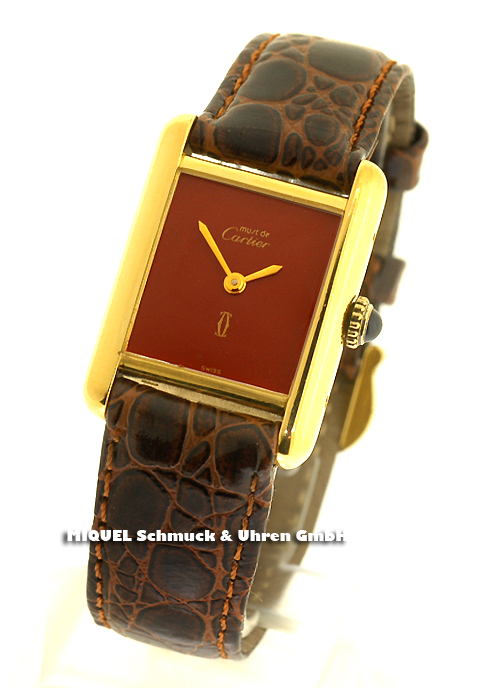 Cartier Tank Must winding by hand - females watch
