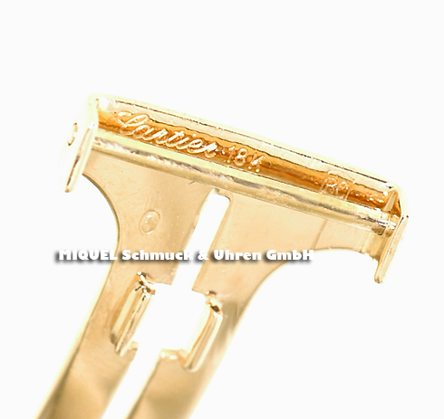 Cartier folding clasp 18ct gold 16 mm