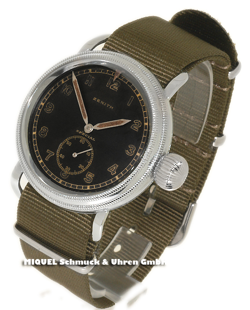 Zenith military watch manually wound