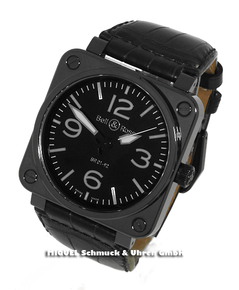 Bell and Ross Aviation  BR01 Ceramic - Caution: 30,8% saved !