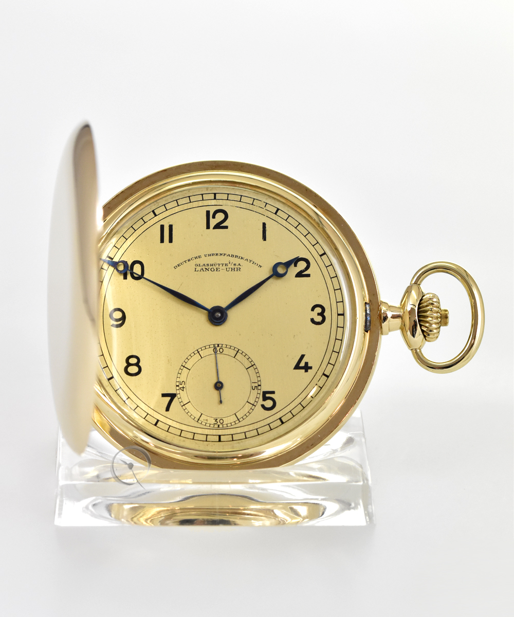Glashütte Lange 14k Gold Savonnette pocketwatch