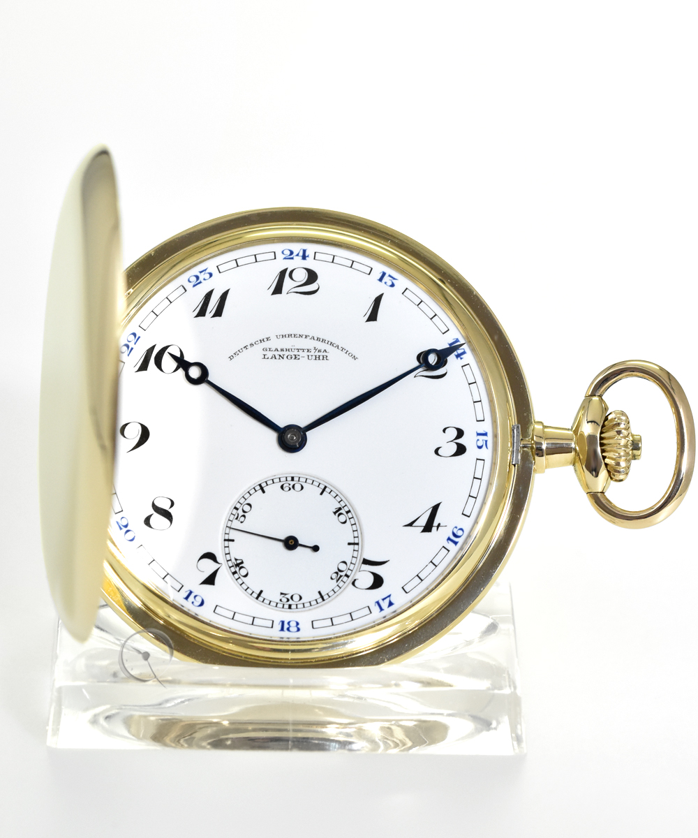 Glashütte - Lange Pocket Watch Savonnette 14k Gold 