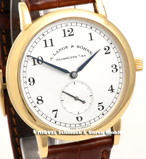 A. Lange and sons 1815 manual winding in 750er yellow gold