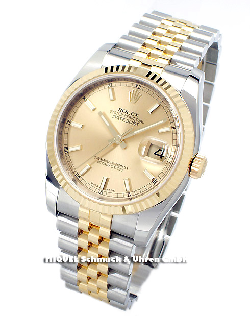 Rolex Oyster Datejust in steel and gold
