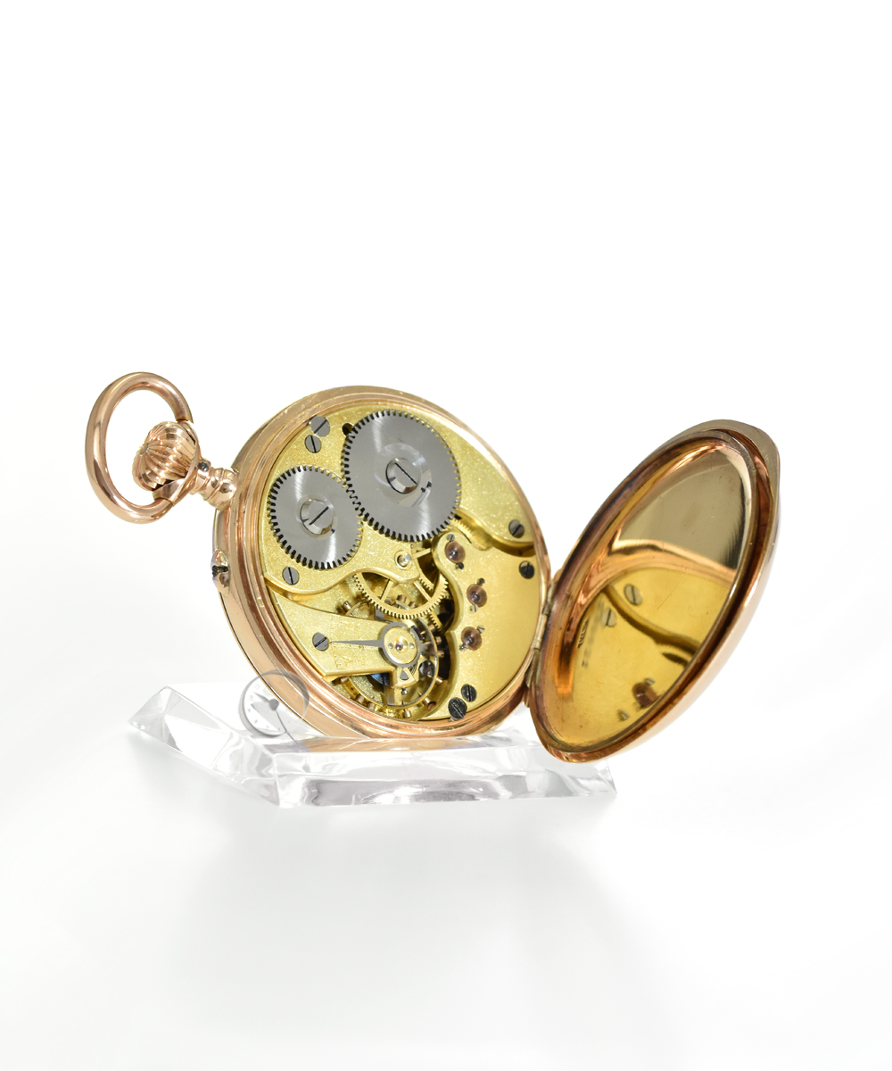  JWC pocket watch (uhrenfabrik J. Rauschenbach - IWC Schaffhausen)  Cal. 57 - 14ct Gold