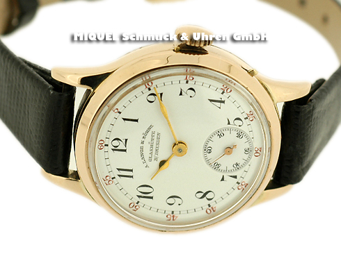 A. Lange and sons females watch in rose gold