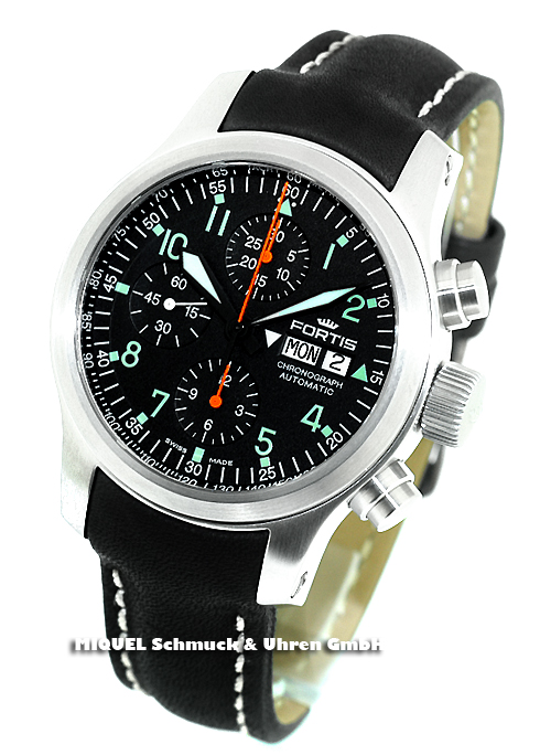 Fortis Chronograph B-42 Pilot Professional Chronograph with  folding clasp