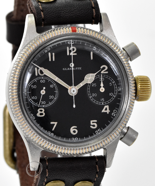   Tutima Glashütte pilot chronograph air force - very rare! 