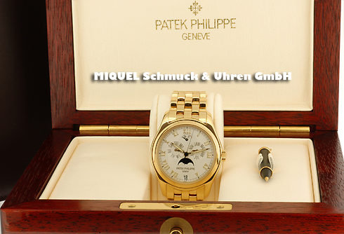 Patek Philippe year calendar with moonphase