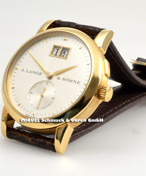 A. Lange and sons Saxonia Big Date  18ct yellowgold - unworn collector's watch