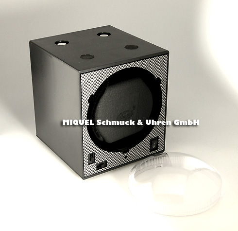 Watchwinder Boxy Carbon for one watch